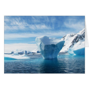 Iceberg Antarctica Natur Hälsningskort