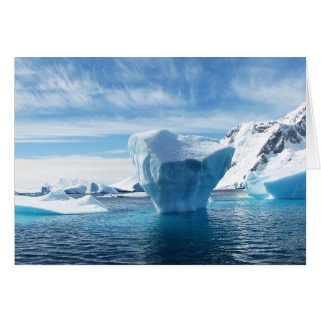 Iceberg Antarctica Natur Hälsningskort (Framsidan Horizontal)