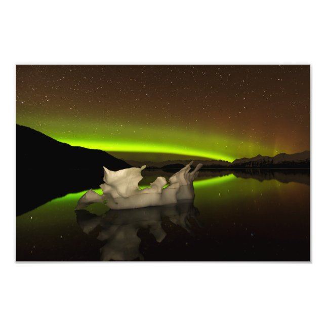 Iceberg Aurora Fototryck (Framsidan)