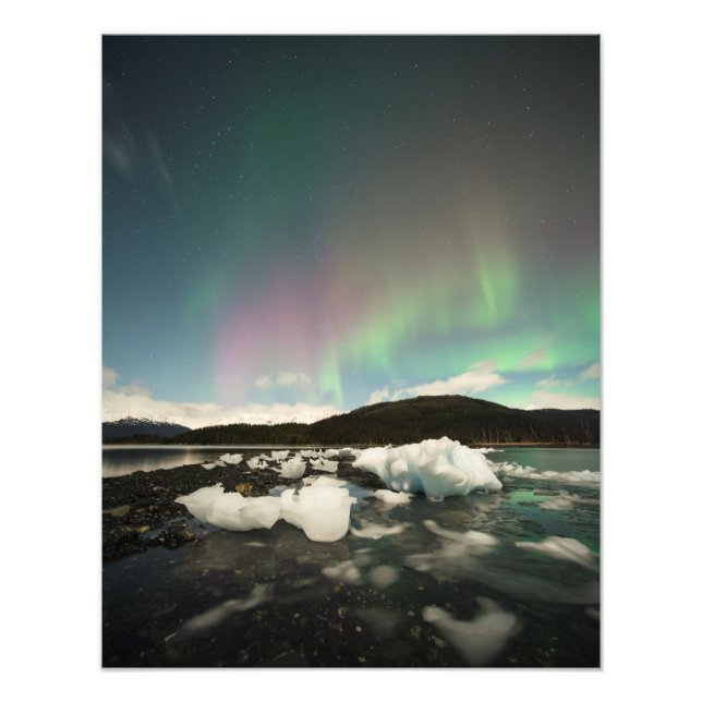 Iceberg Aurora Fototryck (Framsidan)