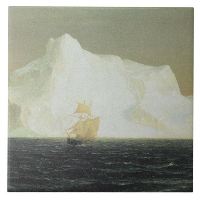 Iceberg (av Frederic Edwin Church) Kakelplatta (Framsidan)