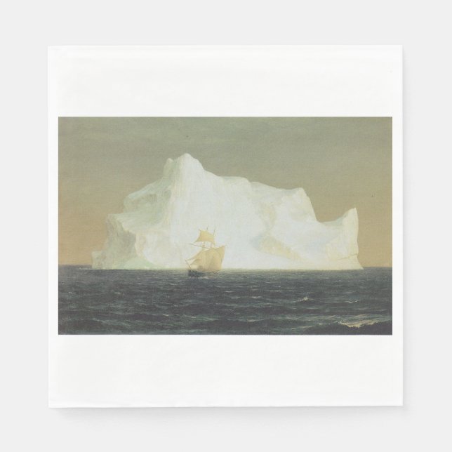 Iceberg (av Frederic Edwin Church) Pappersservett (Framsidan)