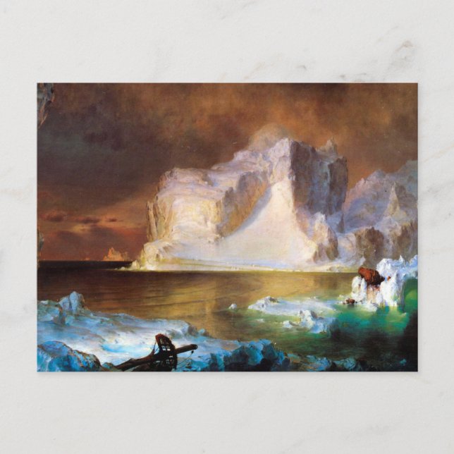Iceberg av Frederick Edwin Church Vykort (Framsida)