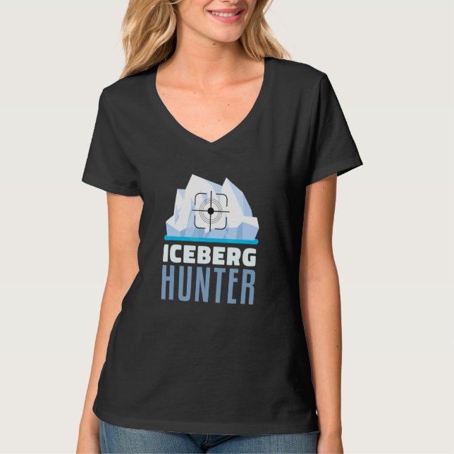 Iceberg Hunter Purify Vatten Vodka Makers Ice Hunt T Shirt (Framsida)