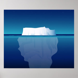 ICEBERG I KVÄLL POSTER