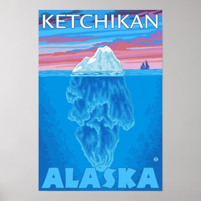 Iceberg Kor-Section - Ketchikan, Alaska Poster (Framsidan)