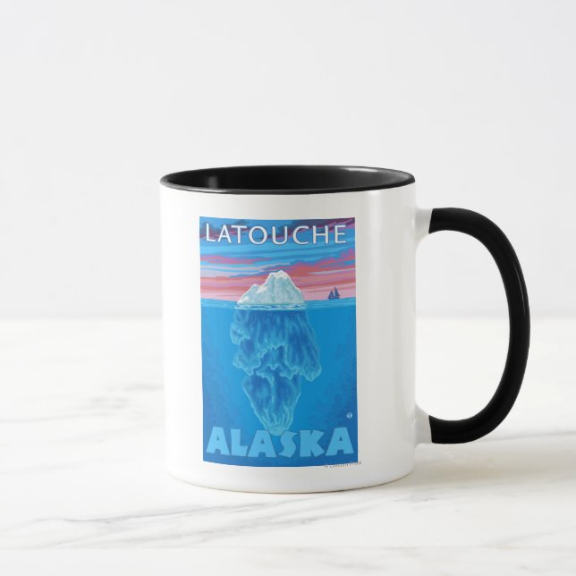 Iceberg Kor-Section - Latouche, Alaska Mugg (Höger)