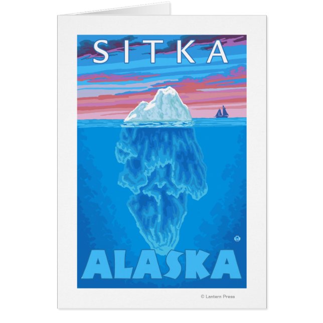 Iceberg Kor-Section - Sitka, Alaska Hälsningskort (Framsidan)