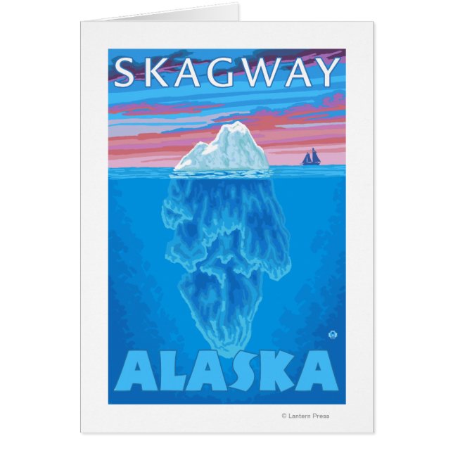 Iceberg Kor-Section - Skagway, Alaska Hälsningskort (Framsidan)