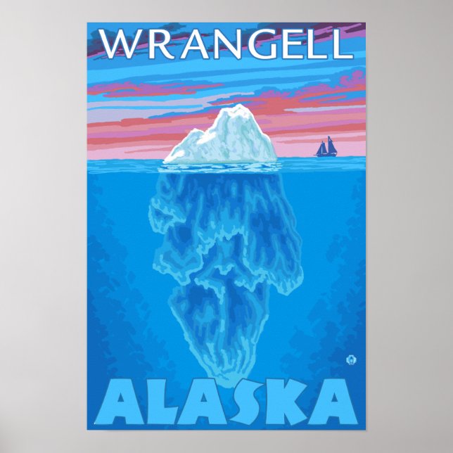 Iceberg Kor-Section - Wrangell, Alaska Poster (Framsidan)