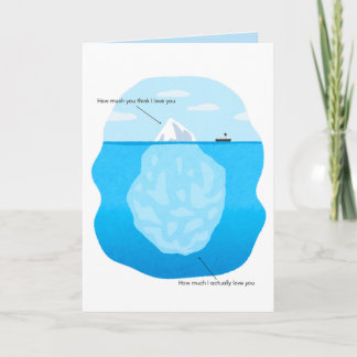 Iceberg Love Folded Greeting Card Kort