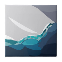 Iceberg Ocean liggande Kakelplatta