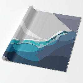 Iceberg Ocean liggande Presentpapper