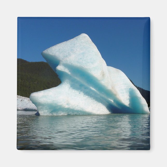 Iceberg på Mendenhall Sjö i Alaska Magnet (Framsidan)