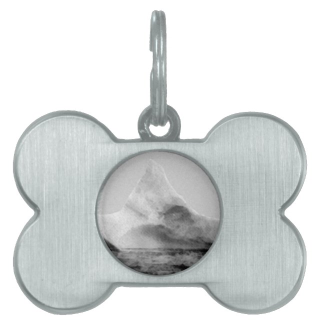 Iceberg som vann Titanic Namnbricka Husdjur (Framsidan)