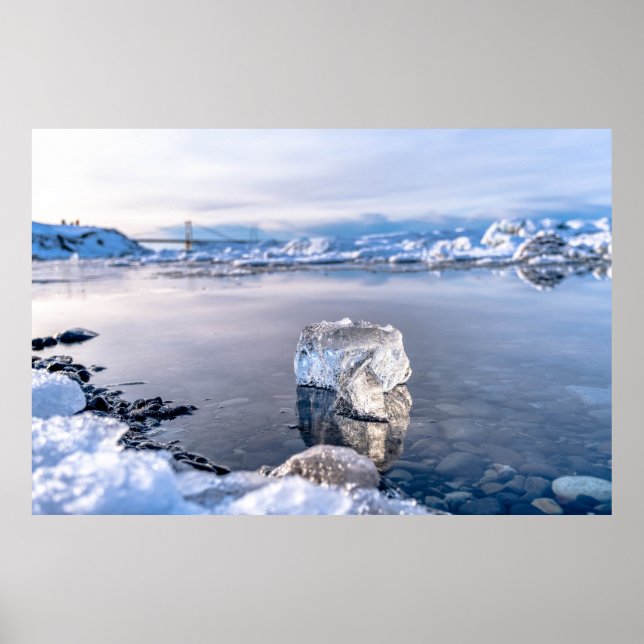 Icebergs havsdrift poster (Framsidan)