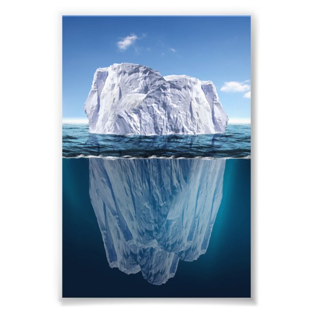 Icebergs tips fototryck (Framsidan)