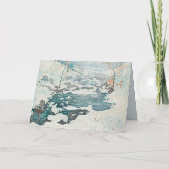 Icebunden av John Henry Twachtman Helgkort (Framsida)