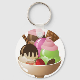 IceCreamSundae Nyckelring