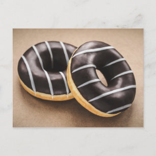 ICED CHOCOLATE RING DOUGHNUTS VYKORT