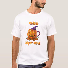 Iced Coffee Halloween Caffeine Pumpkin Latte T Shirt