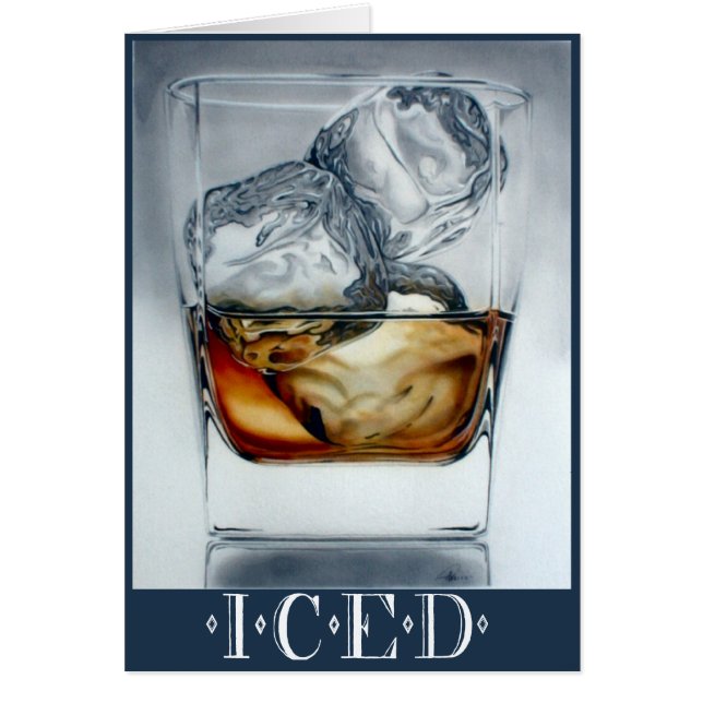 Iced drink hälsningskort (Framsidan)