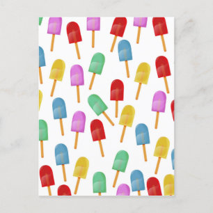 Iced Lolly mönster Vykort