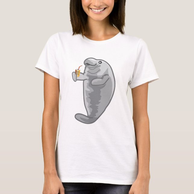 Iced Manatee - precis kyla T-shirt (Framsida)
