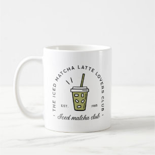 Iced Mata latte älskare klubb tjej, estetiskt lust Kaffemugg