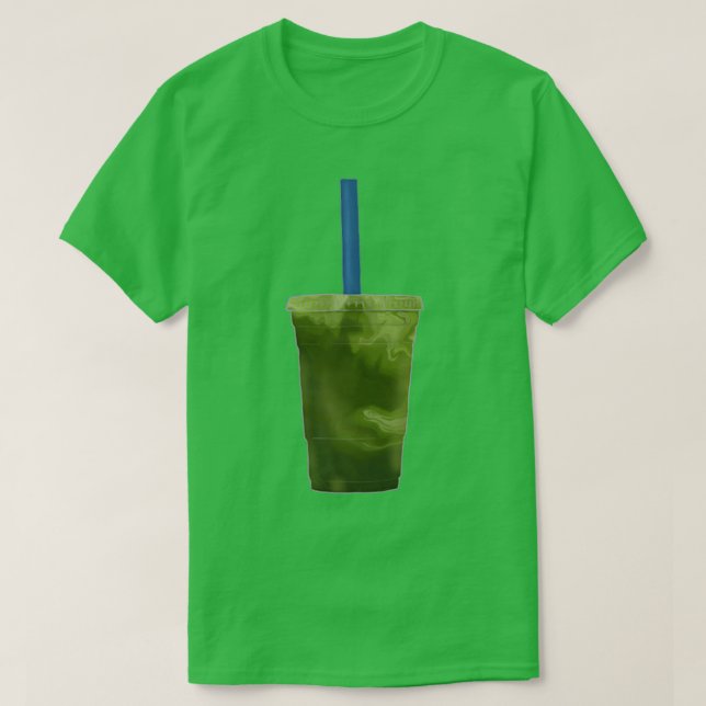 Iced Matcha Latte T Shirt (Design framsida)