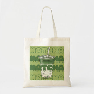 Iced Matcha Lover Tote Bag – Trendig grön te-estet Tygkasse