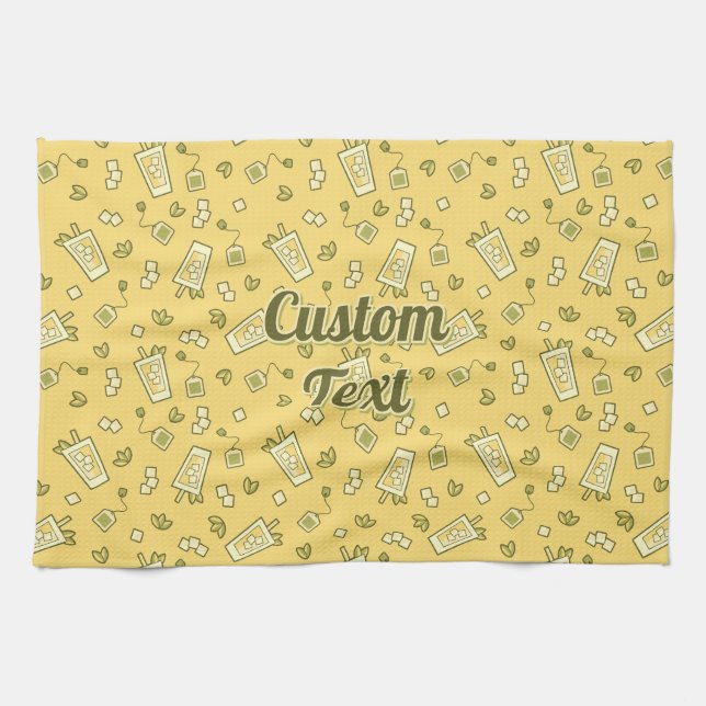 Iced Tea Mönster Kitchen Towel Kökshandduk (Horisontell)