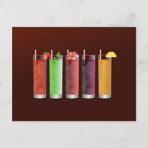 Iced Tea Month med 5 smakämnen av Iced-te Vykort