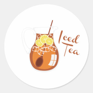 Iced Tea Runt Klistermärke