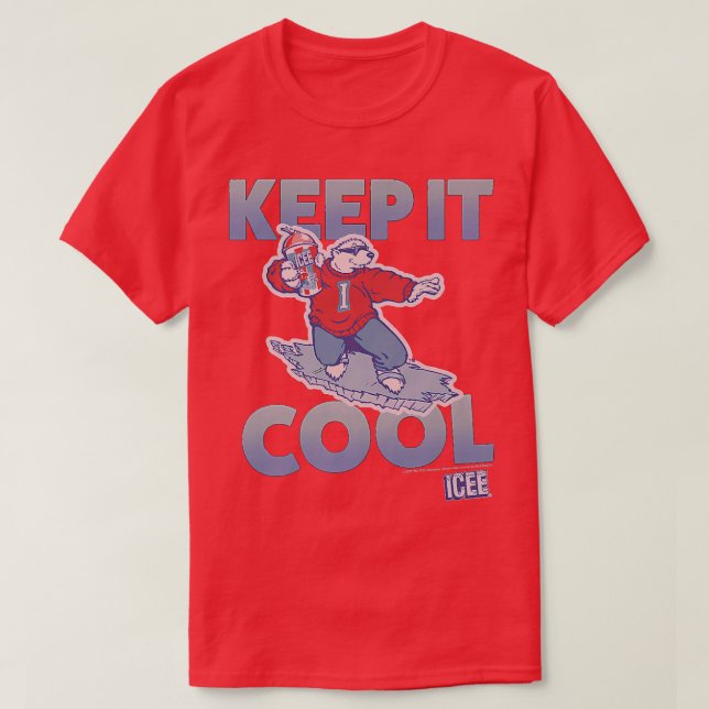 ICEE Bear Behålla IT Coola Surfa Pose Premium T Shirt (Design framsida)