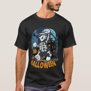 ICEE Bear Skeleton Halloween Costume T Shirt