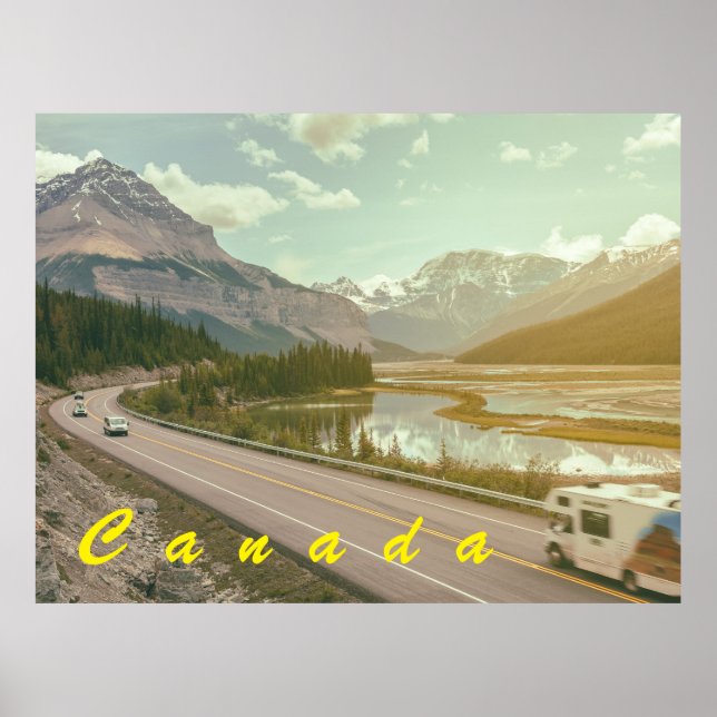 Icefield Parkway, Kanada Poster (Framsidan)