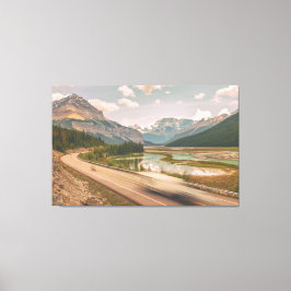 Icefield Parkway Road Canvastryck