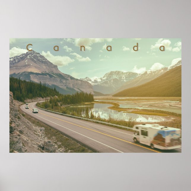 Icefield Parkway Road Poster (Framsidan)