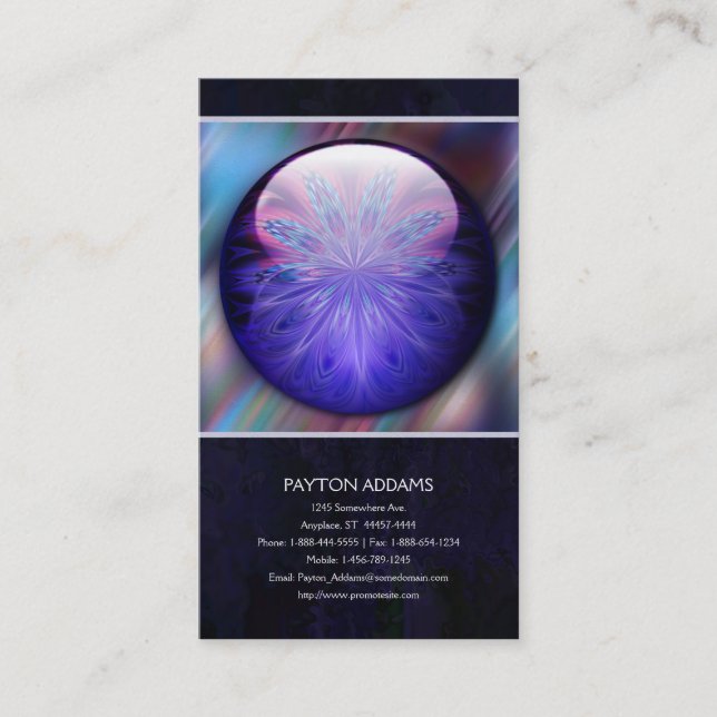 IceFire juvel - vertikal visitkort (Framsida)