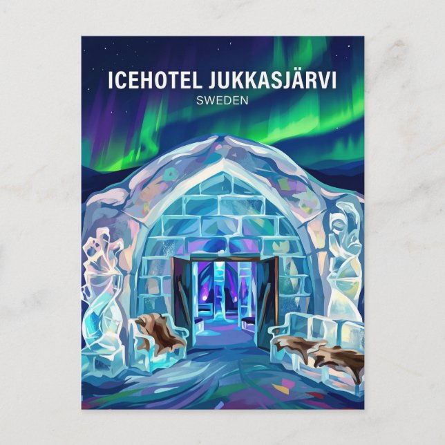 ICEHOTEL Jukkasjärvi Sverige Vykort (Framsida)