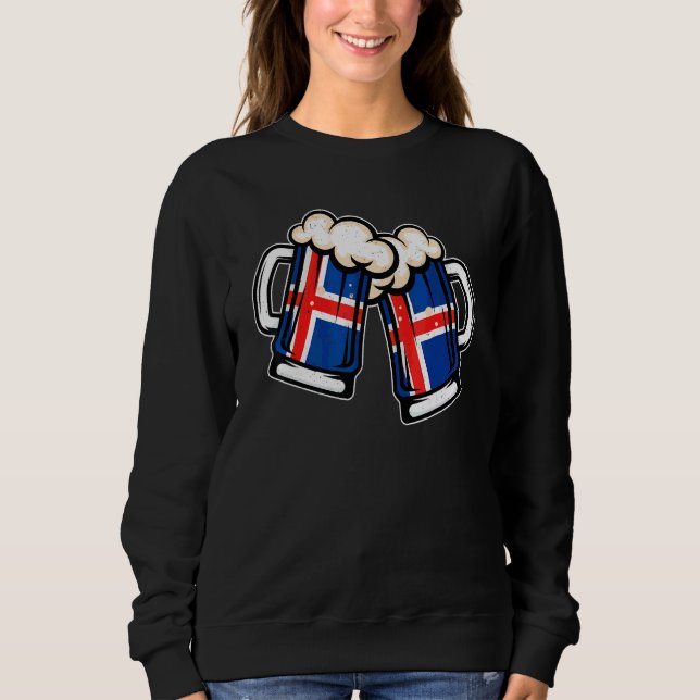 Iceland Flag Bryggmugg   Cool Icelander Öl T Shirt (Framsida)