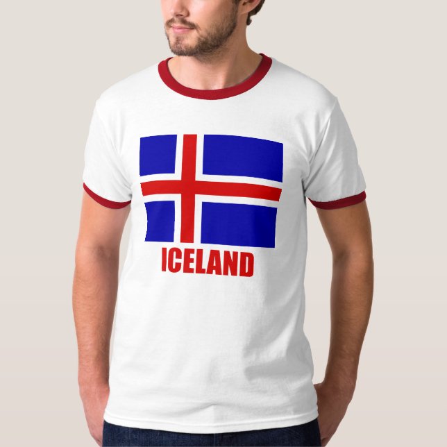 iceland_flag_iceland10x10 tee shirt (Framsida)