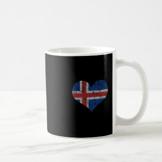 Iceland Flag Icelander Love Heart Home Vacation Fa Kaffemugg