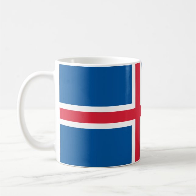 Iceland flag  kaffemugg (Vänster)