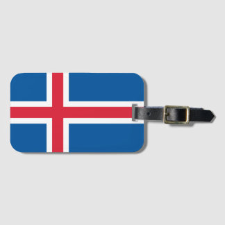 Iceland flag Luggage Tag Bagagebricka