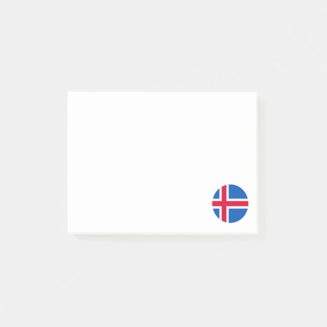 Iceland Flag Post-it Block (Framsida)