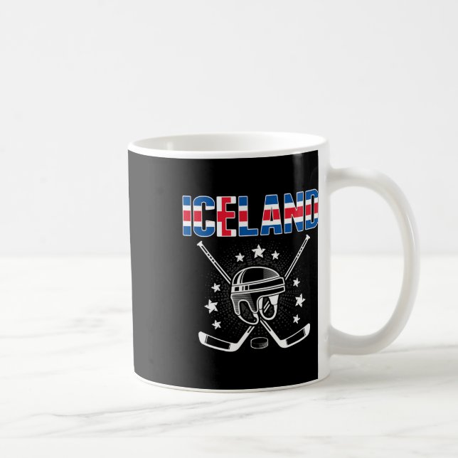 Iceland Ice Hockey Lovers Jersey Icelandic Hockey  Kaffemugg (Höger)