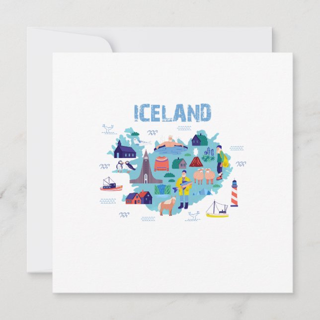 Iceland map (Framsida)