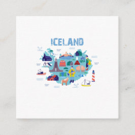 Iceland map tilläggskort